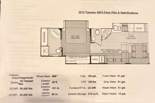 2013 Thor Motor Coach TUSCANY 40FX in hammond LA