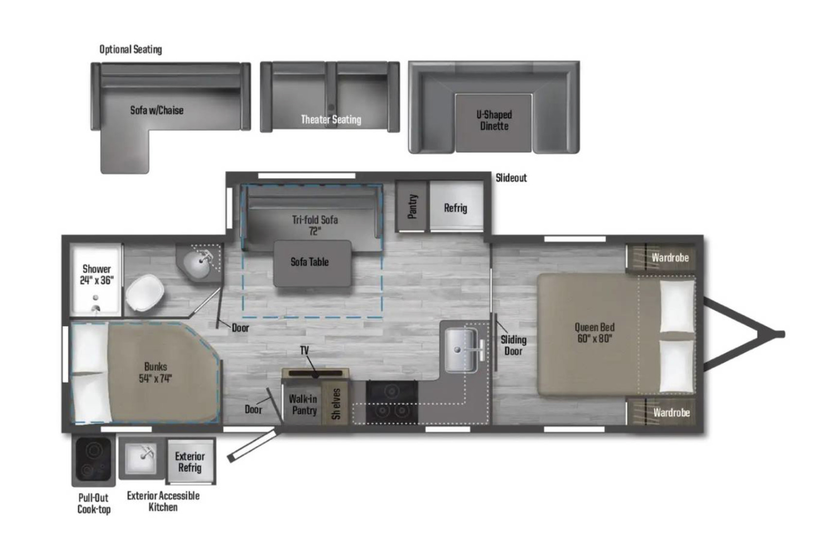 2021 Winnebago MINNIE 2301BHS in north palm beach FL