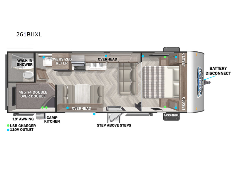 2022 Forest River Rv Salem Cruise Lite 261BHXL in katy TX