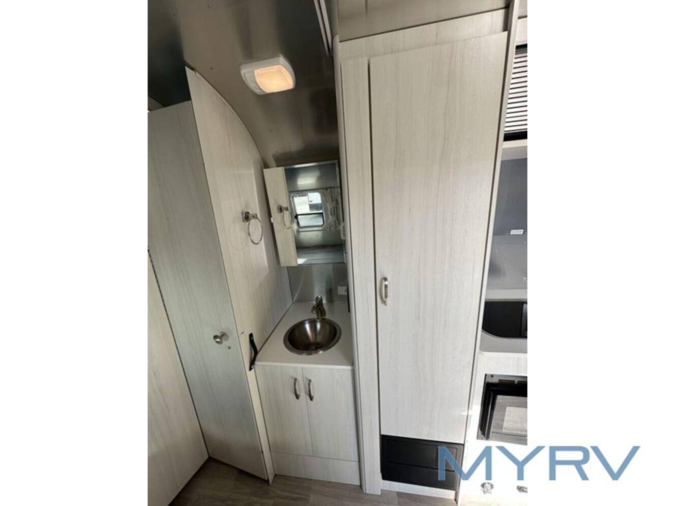 A photo of this 2022 Airstream Bambi 19CB