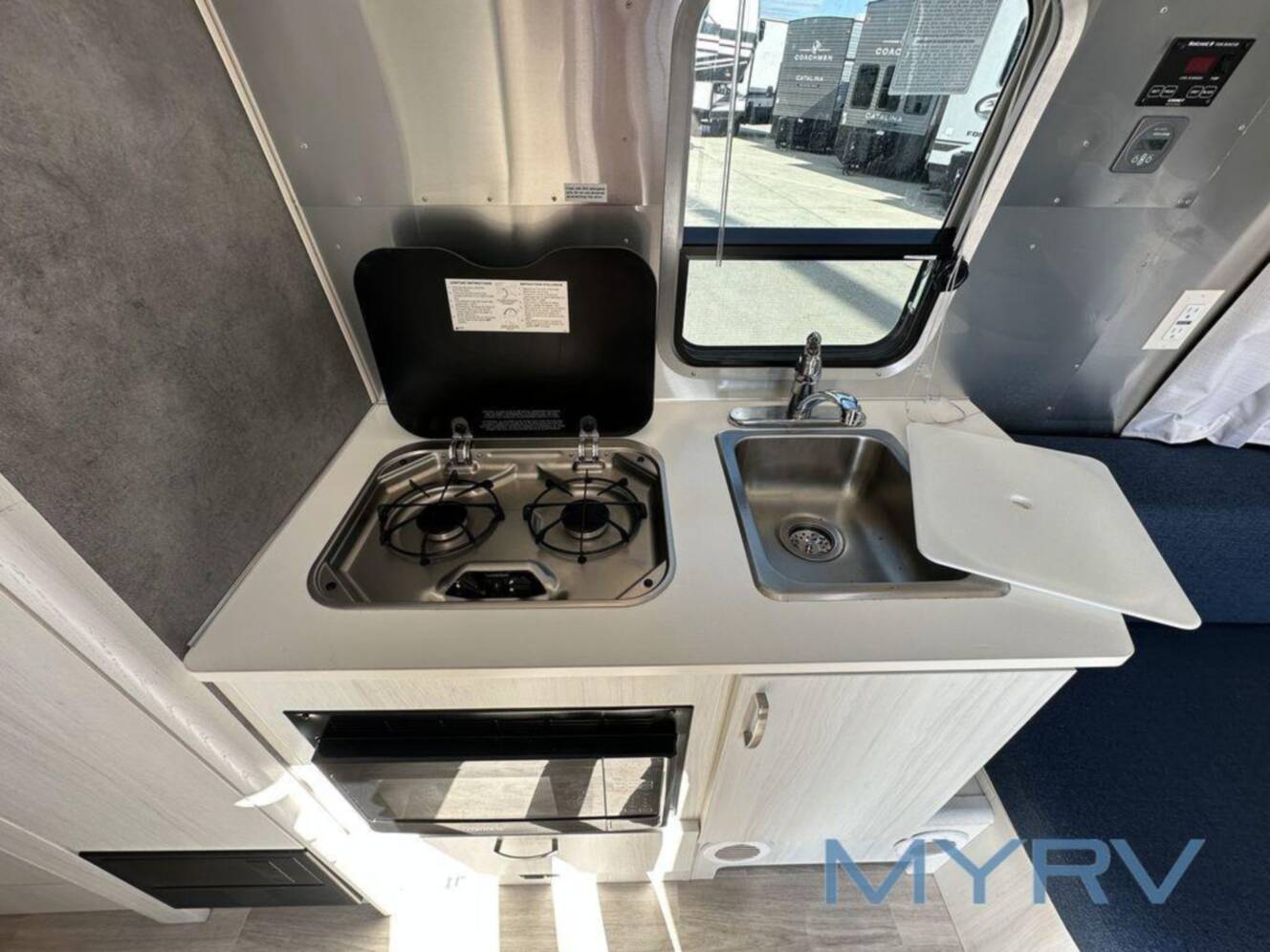 A photo of this 2022 Airstream Bambi 19CB