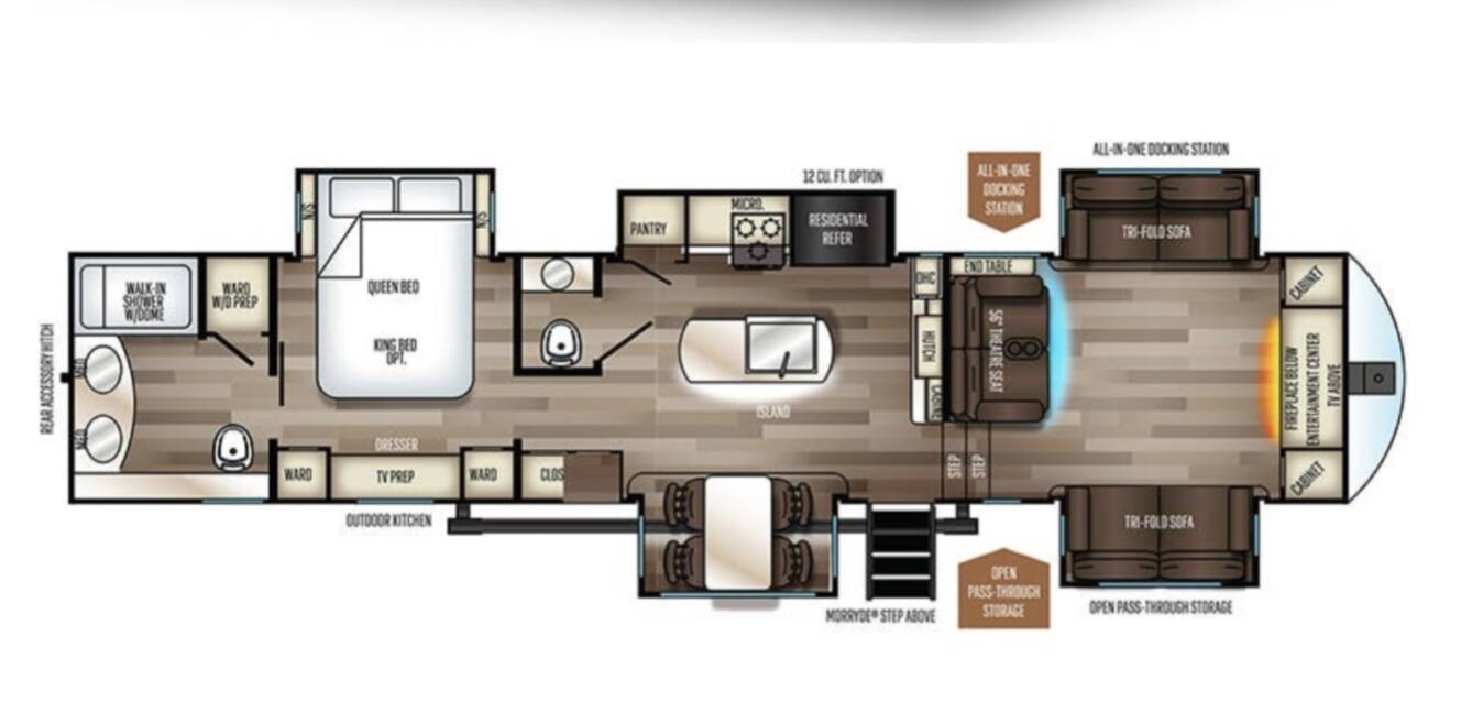 A photo of this 2022 Forest River SABRE 37FLH
