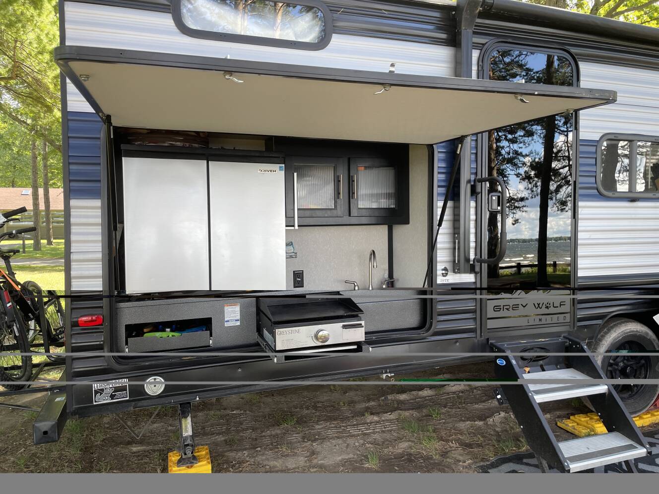 A photo of this 2021 Forest River GREY WOLF 29TE