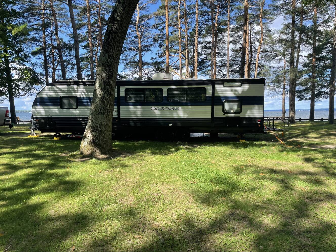 A photo of this 2021 Forest River GREY WOLF 29TE