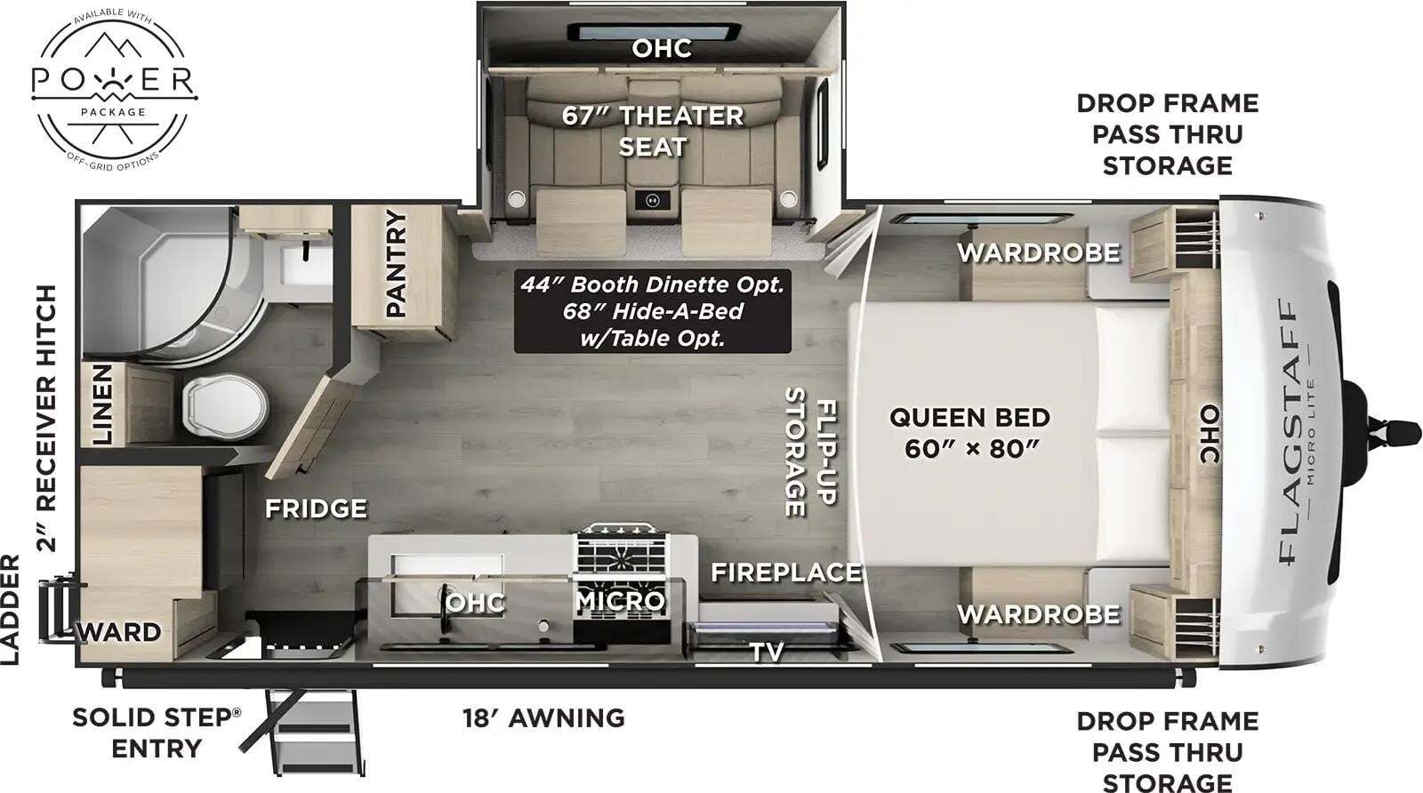 2026 Forest River FLAGSTAFF MICRO LITE 22FBS in mankato MN