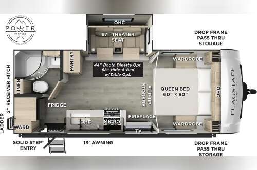 2026 Forest River FLAGSTAFF MICRO LITE 22FBS in mankato MN