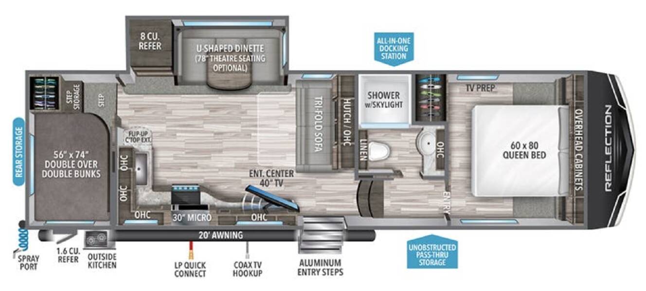 A photo of this 2021 Grand Design REFLECTION 150 SERIES 278BH