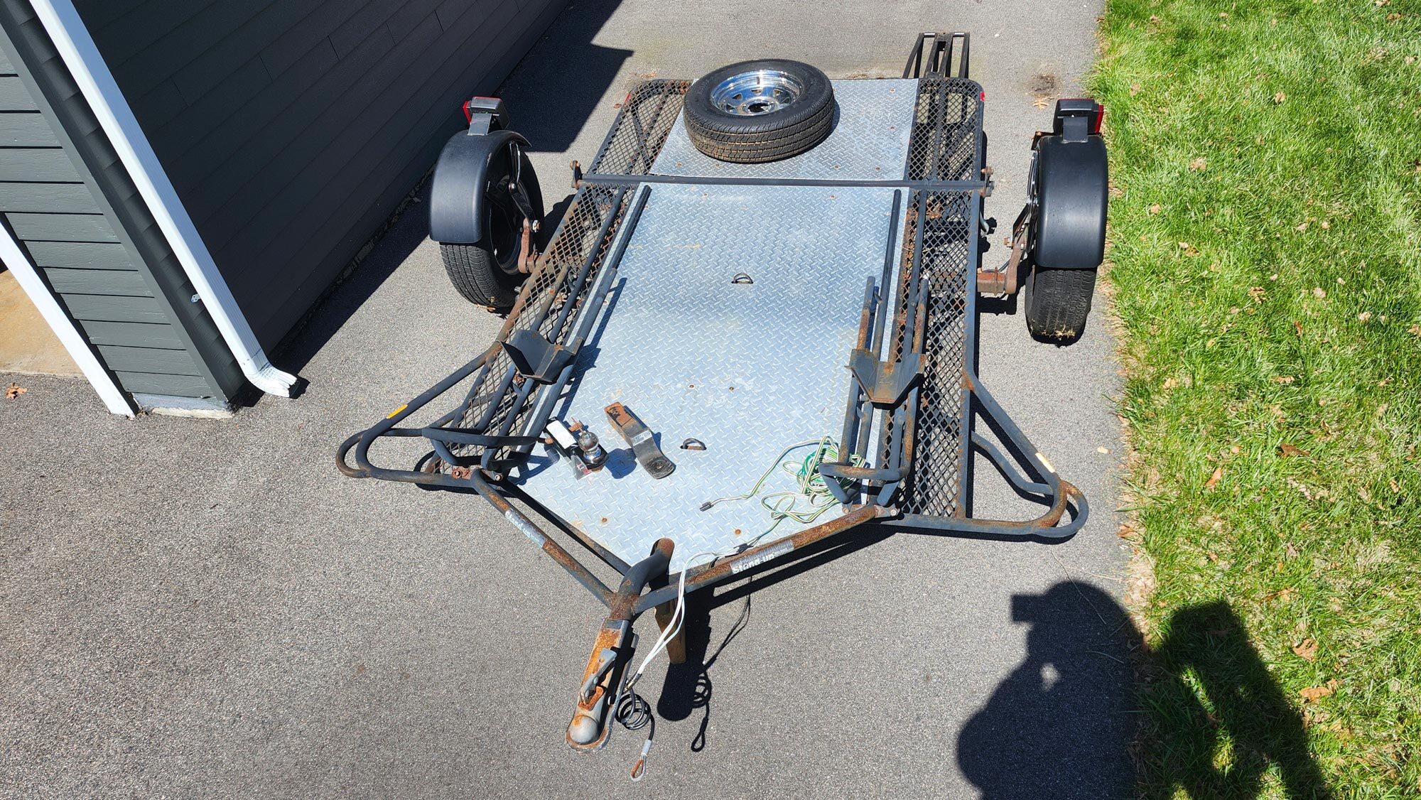 2007 Kendon 2 RAIL TRAILER Motorcycle Double snowmobile