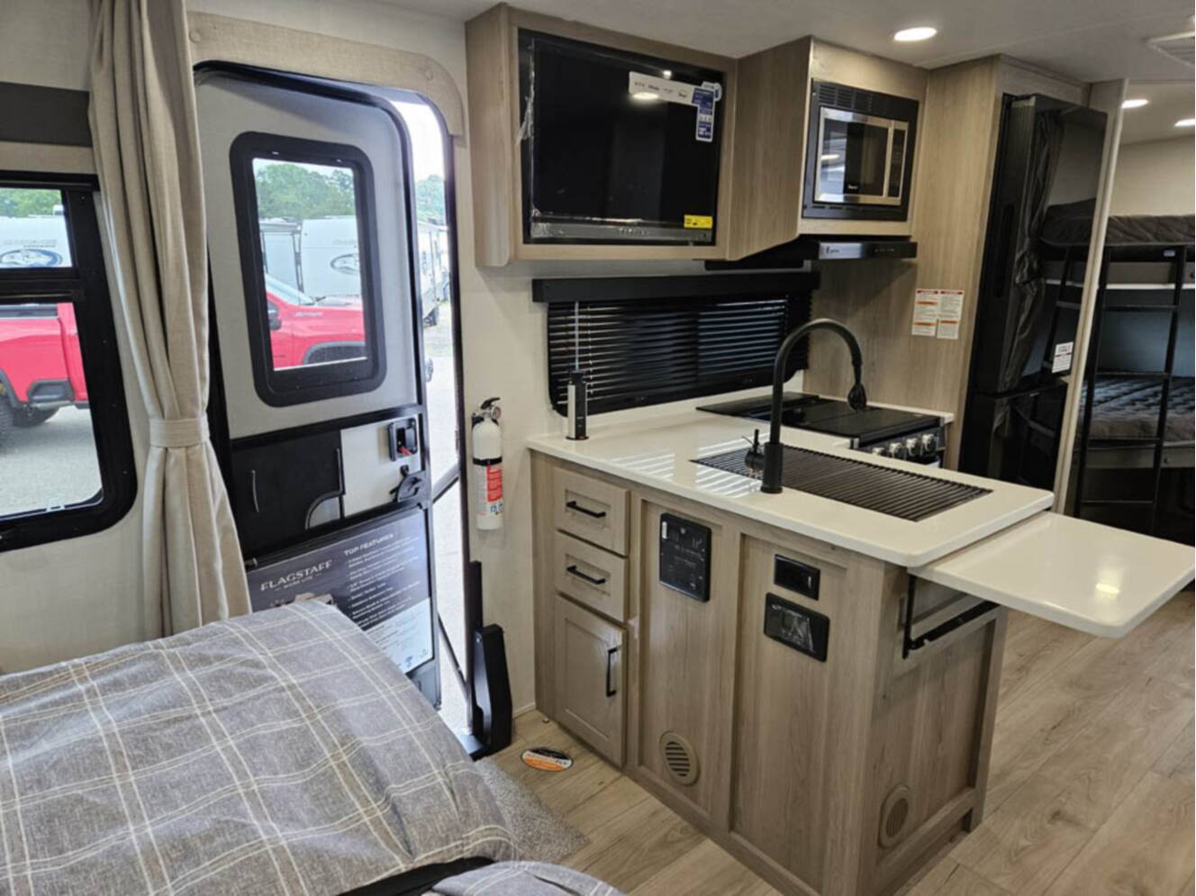 A photo of this 2026 Forest River Flagstaff Micro Lite 25BRDS