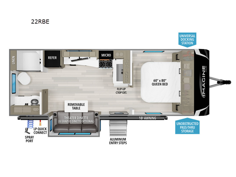 A photo of this 2025 Grand Design IMAGINE XLS 22RBE