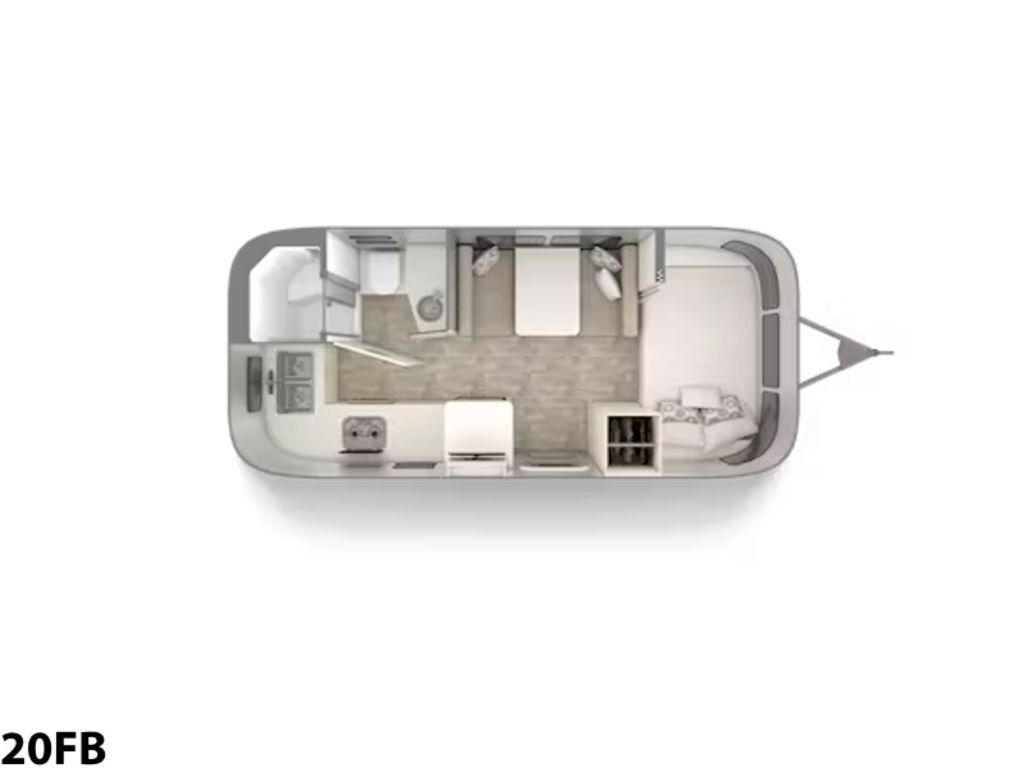 A photo of this 2026 Airstream Bambi ® 20FB