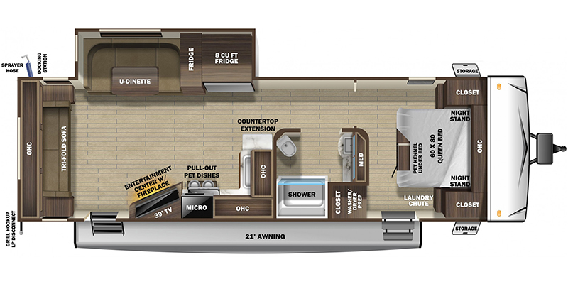A photo of this 2020 Highland Ridge Open Range Light LT260RLS