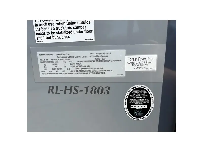 2026 PALOMINO Real Lite HS-1803
