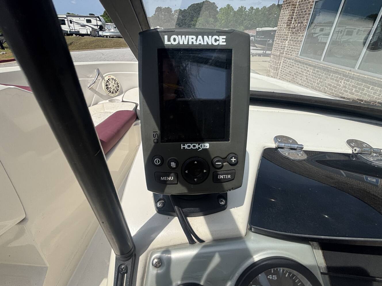 A photo of this 2016 Tahoe 550TS w/2016 Mercury 150XL - 150HP - 4 - Stroke Engine 