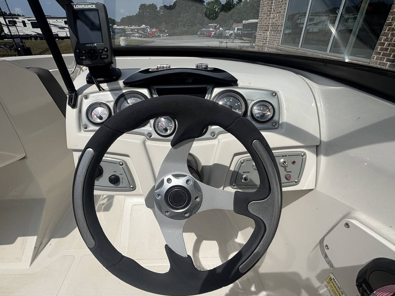 A photo of this 2016 Tahoe 550TS w/2016 Mercury 150XL - 150HP - 4 - Stroke Engine 