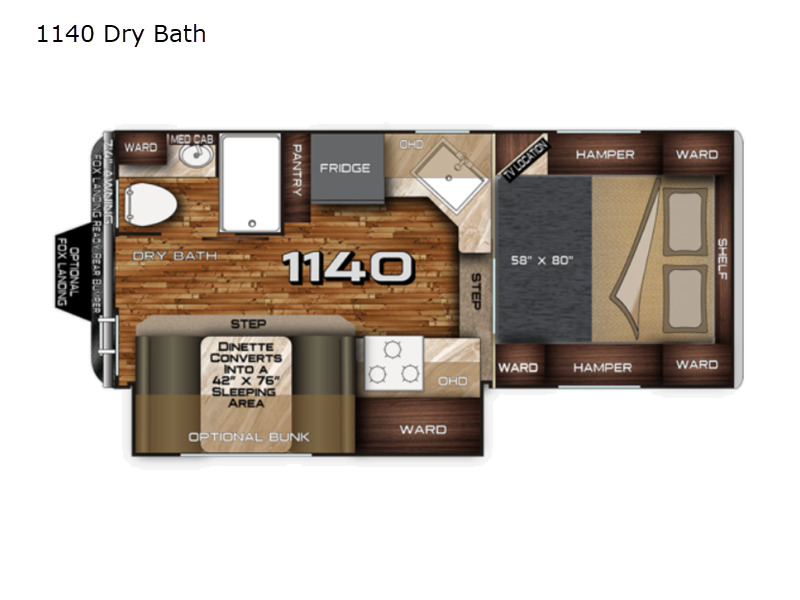 2024 Northwood Arctic Fox Camper 1140 Dry Bath in everett WA