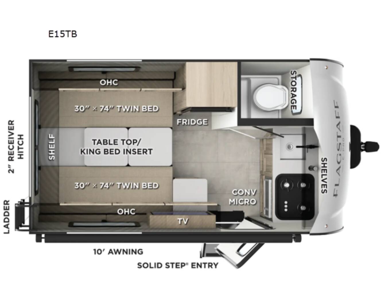 A photo of this 2026 Forest River Rv Flagstaff E-Pro E15TB