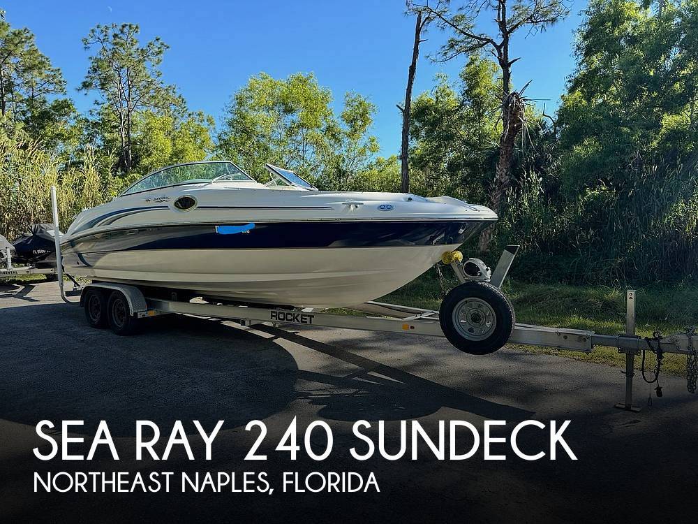 2002 Sea Ray 240 Sundeck in northeast naples FL