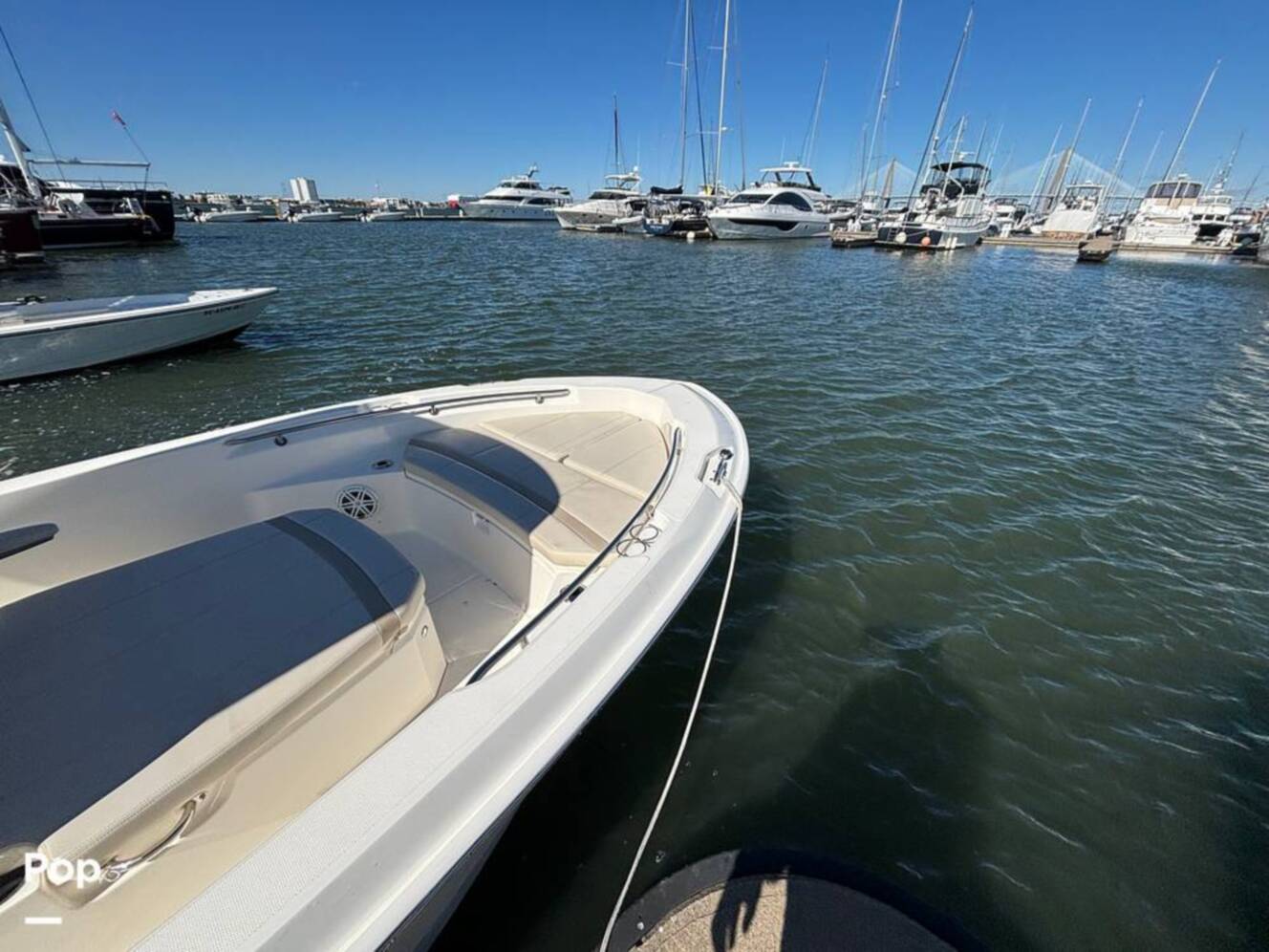 A photo of this 2025 Boston Whaler 220 DAUNTLESS
