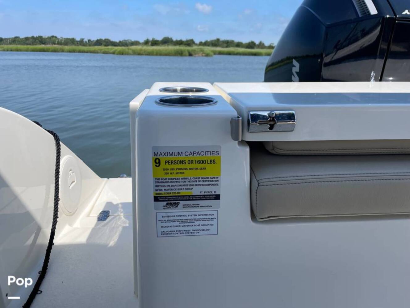 A photo of this 2024 Cobia 220 DC
