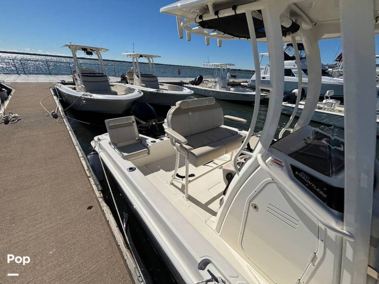 A photo of this 2025 Boston Whaler 220 DAUNTLESS