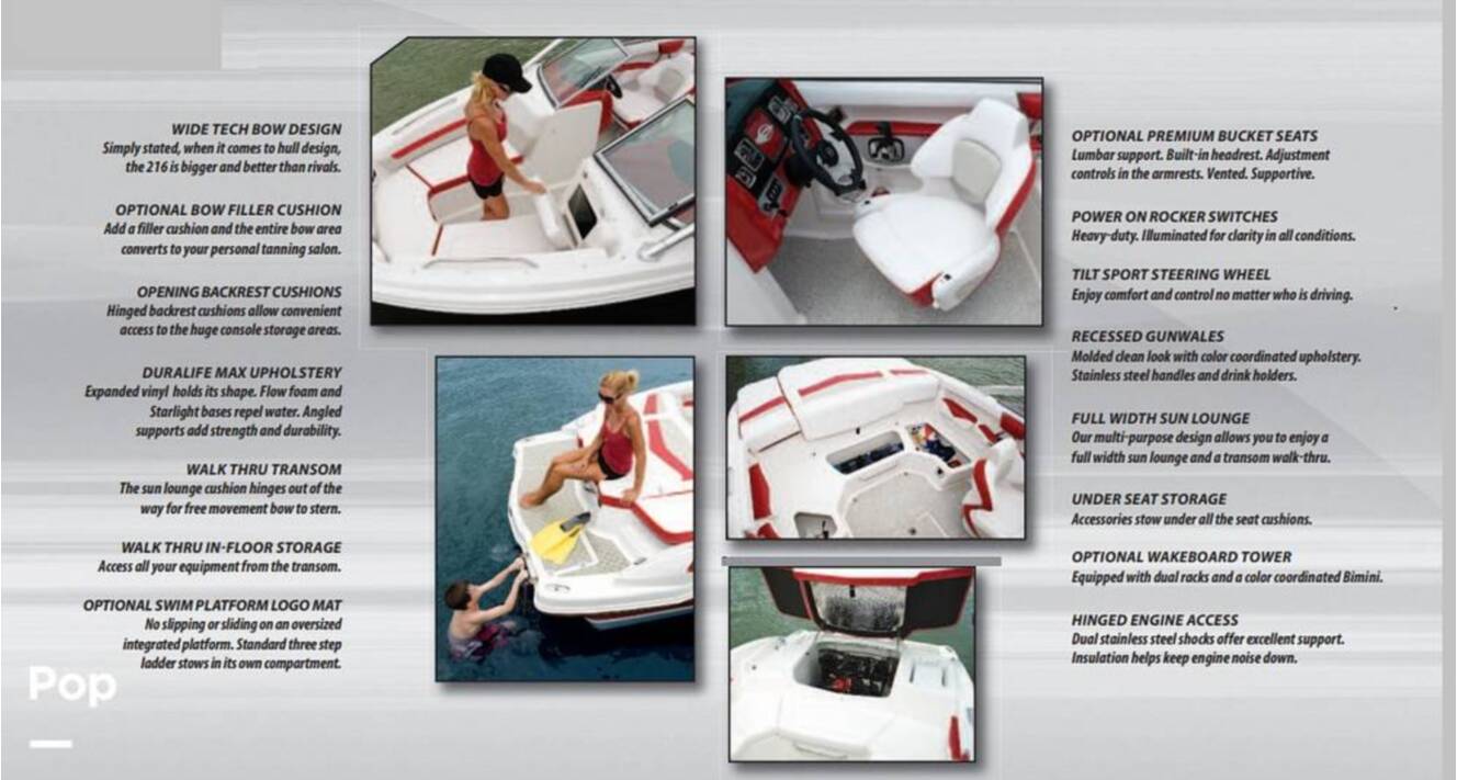 A photo of this 2010 Chaparral 216 SSi