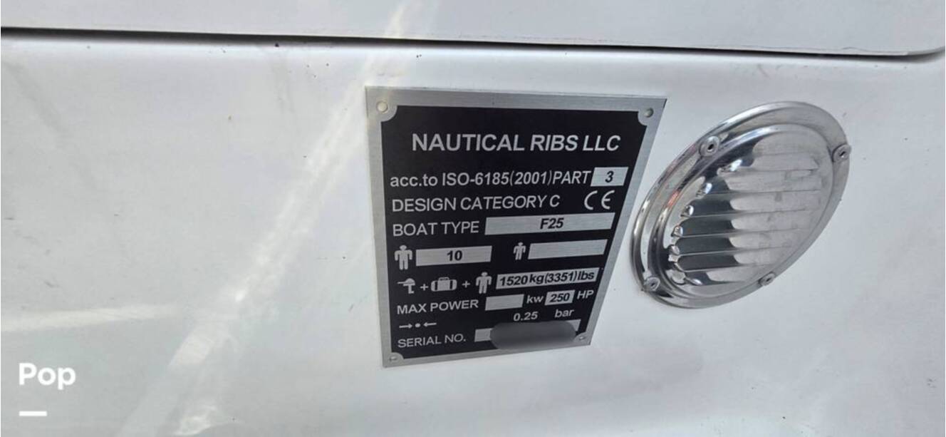 A photo of this 2026 Nautical Ribs Nauti F25