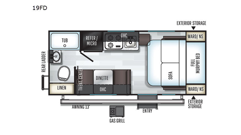 2019 Forest River Rv Rockwood GEO Pro 19FD G19FD in new oxford PA