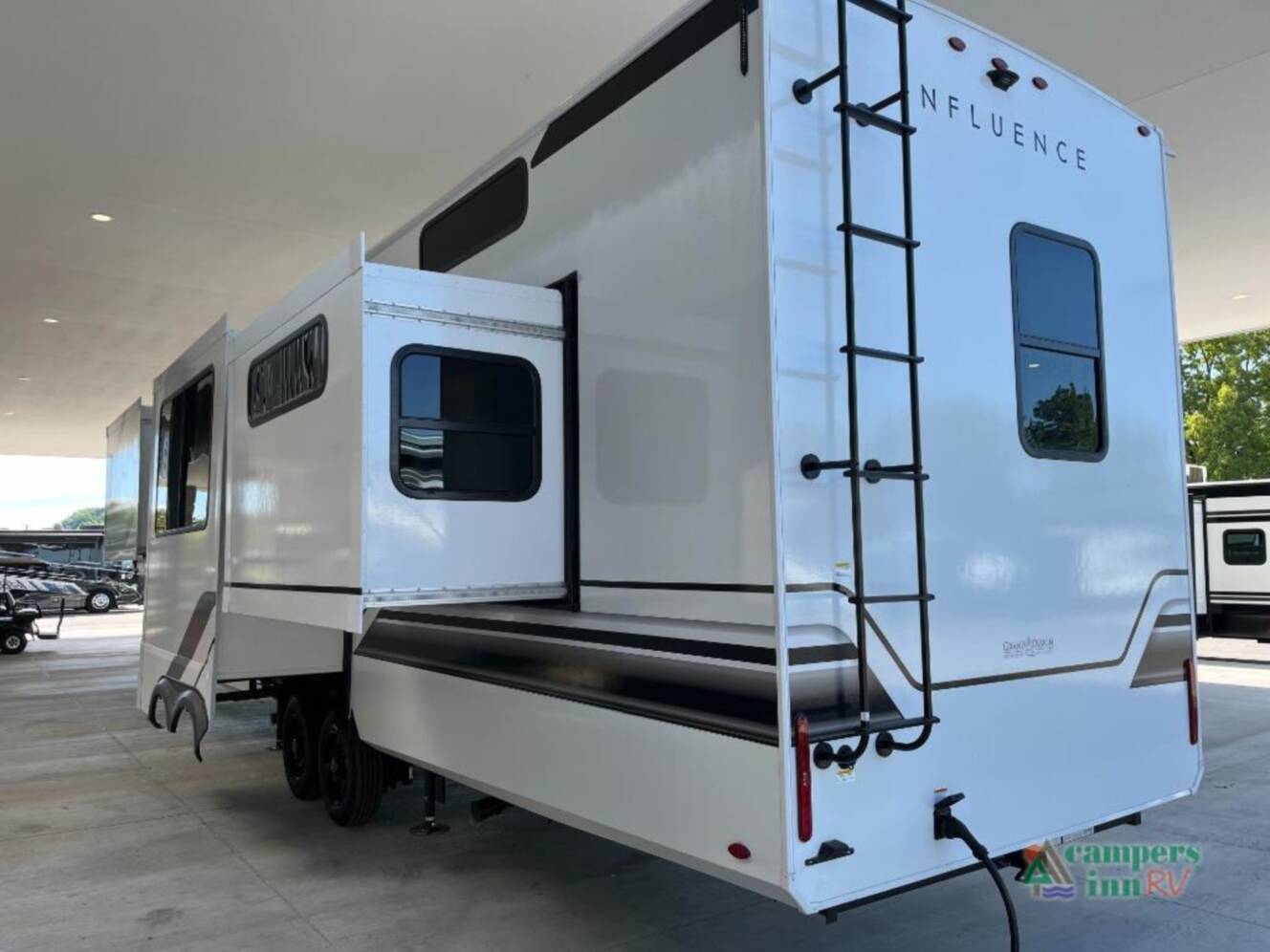 A photo of this 2026 Grand Design Influence 3804DS