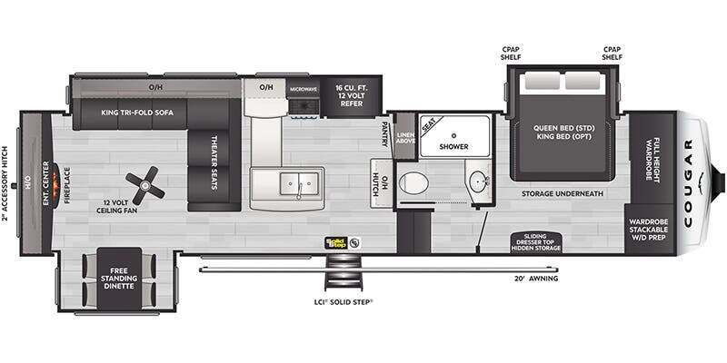 A photo of this 2026 Keystone Cougar 320RDS