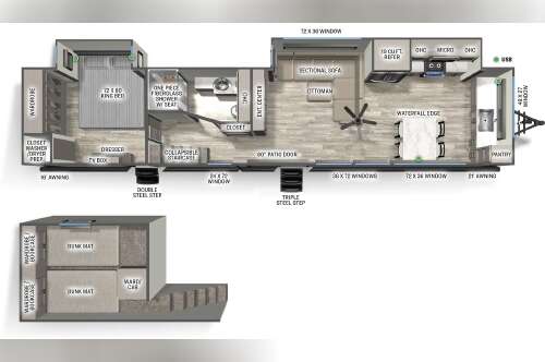 2025 Forest River SIERRA DESTINATION 421FKL in amanda OH