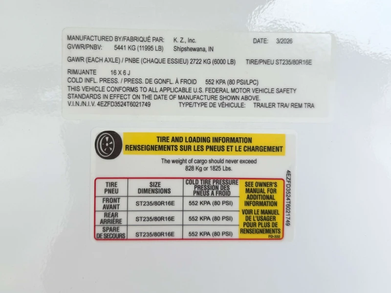 2026 KZ RV Durango D296BHT Half-Ton