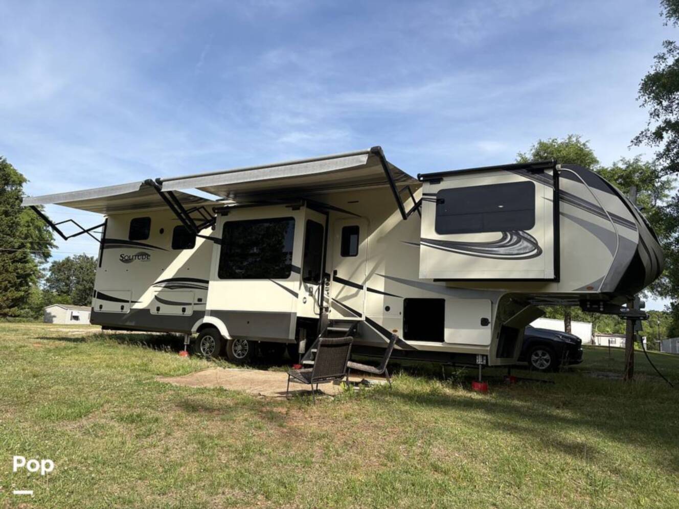 A photo of this 2021 Grand Design Solitude 380FL-R