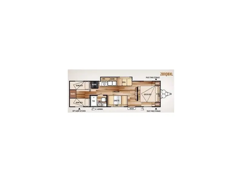 2015 FOREST RIVER WILDWOOD 281QBXL