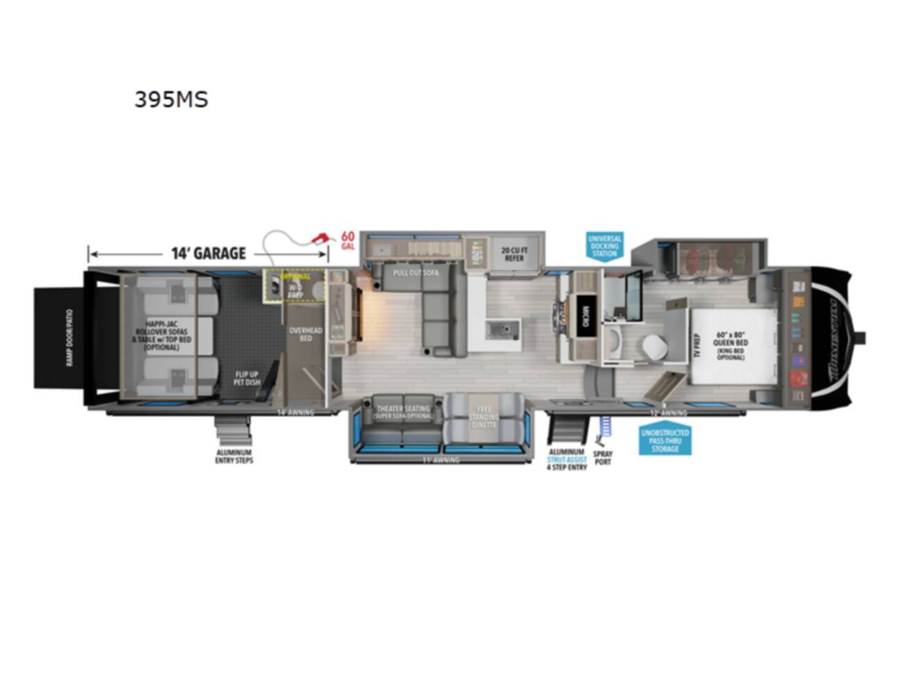 A photo of this 2025 Grand Design Momentum M-Class 395MS