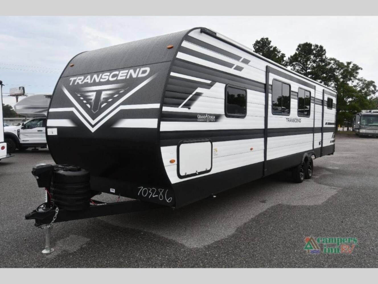 A photo of this 2026 Grand Design Transcend Xplor 325BHT
