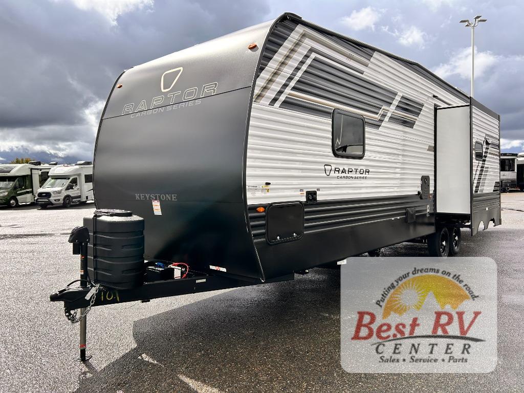 2026 Keystone Rv Raptor Carbon Series 30WFO Travel Trailer Toy Hauler RV