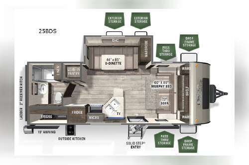 2022 Forest River Rv Flagstaff Micro Lite 25BDS in myrtle beach SC