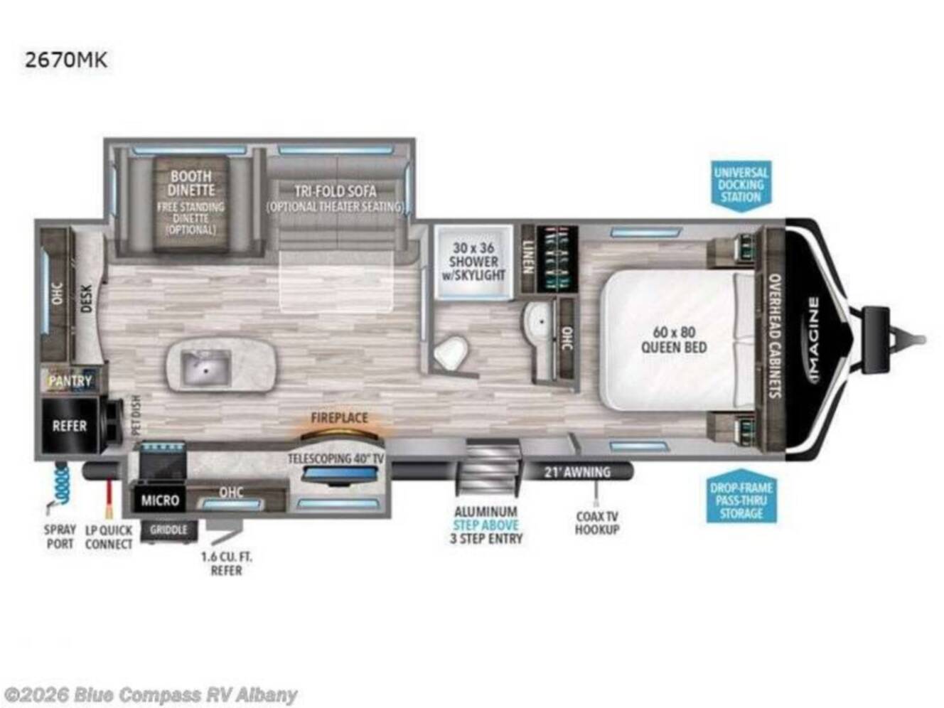 A photo of this 2022 Grand Design Imagine 2670MK