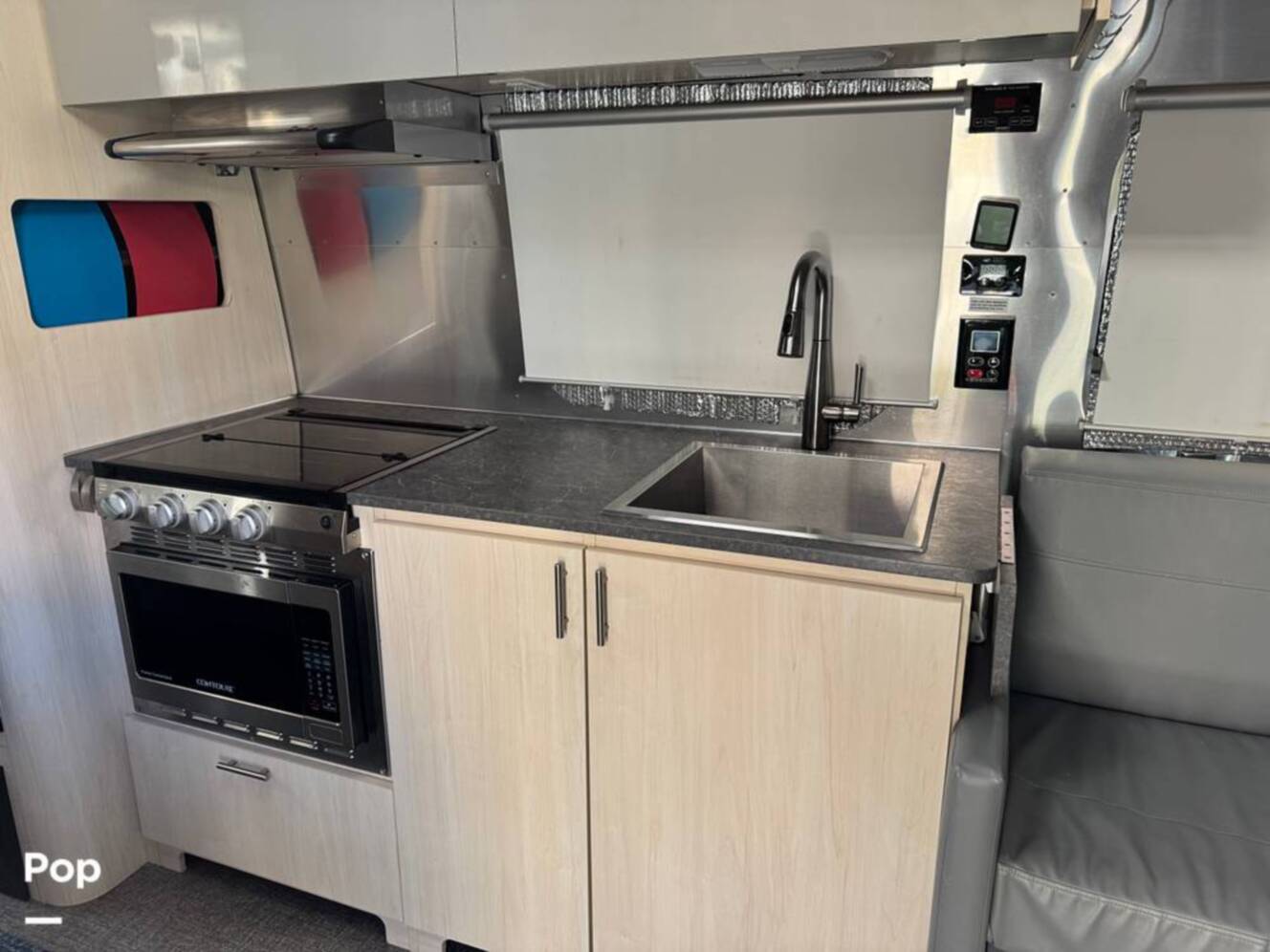 A photo of this 2021 Airstream Flying Cloud 28RB Twin