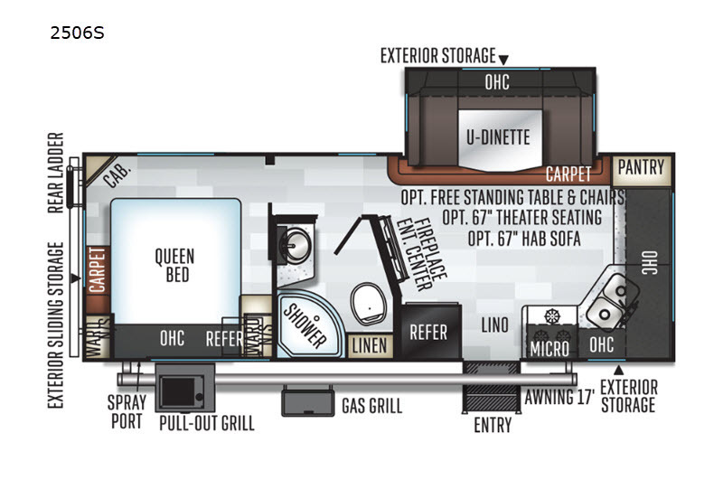 A photo of this 2019 Forest River Rv Rockwood Mini Lite 2506S