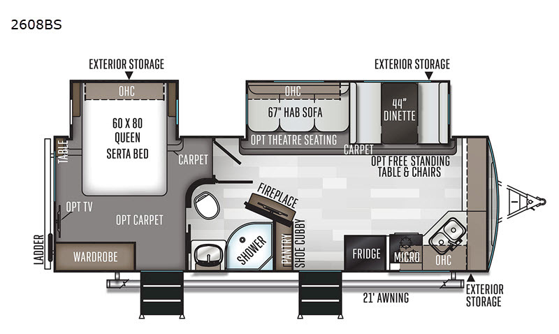 2020 Forest River Rv Rockwood Signature Ultra Lite 2608BS in elkhart IN