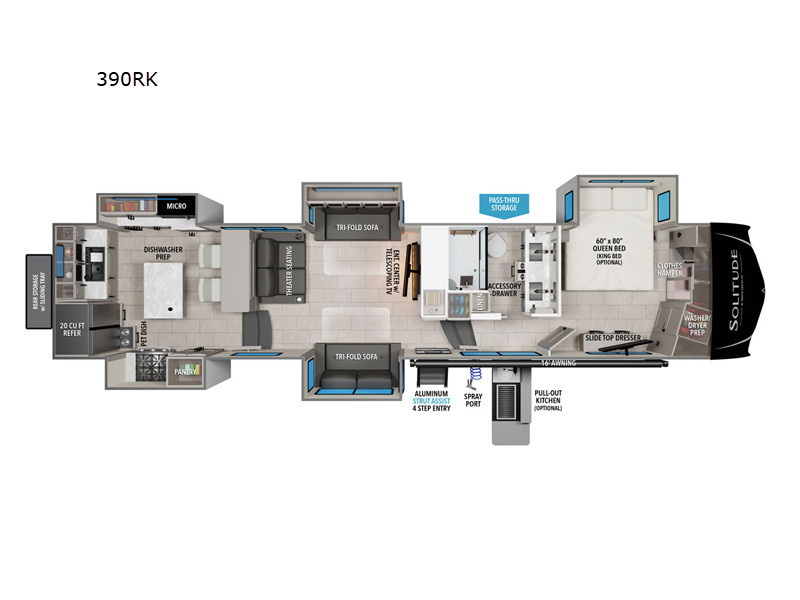 A photo of this 2025 Grand Design Solitude 390RK