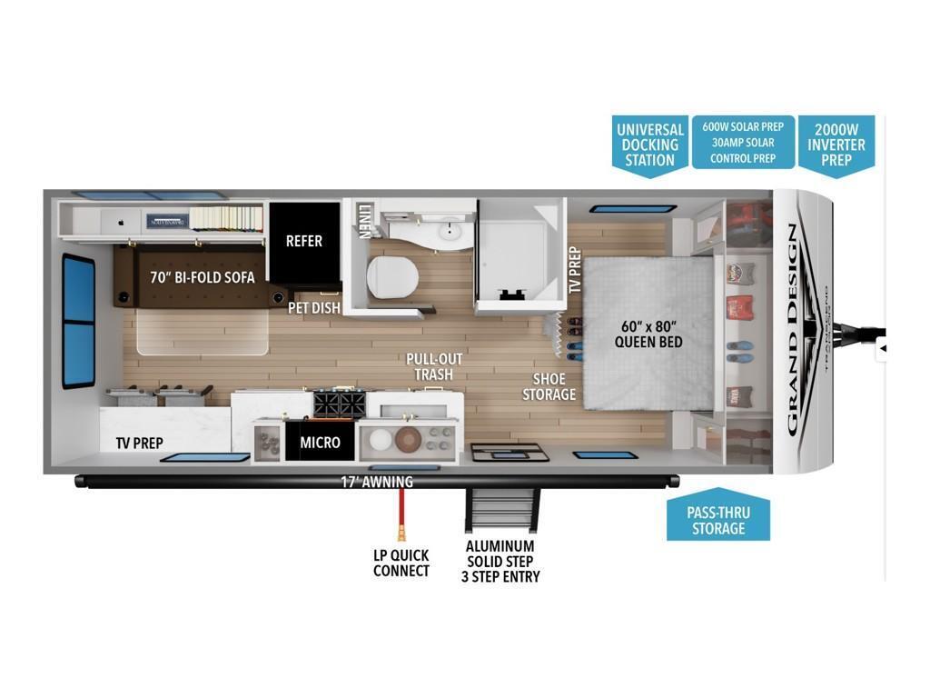 A photo of this 2026 Grand Design Transcend Xplor 21RLX