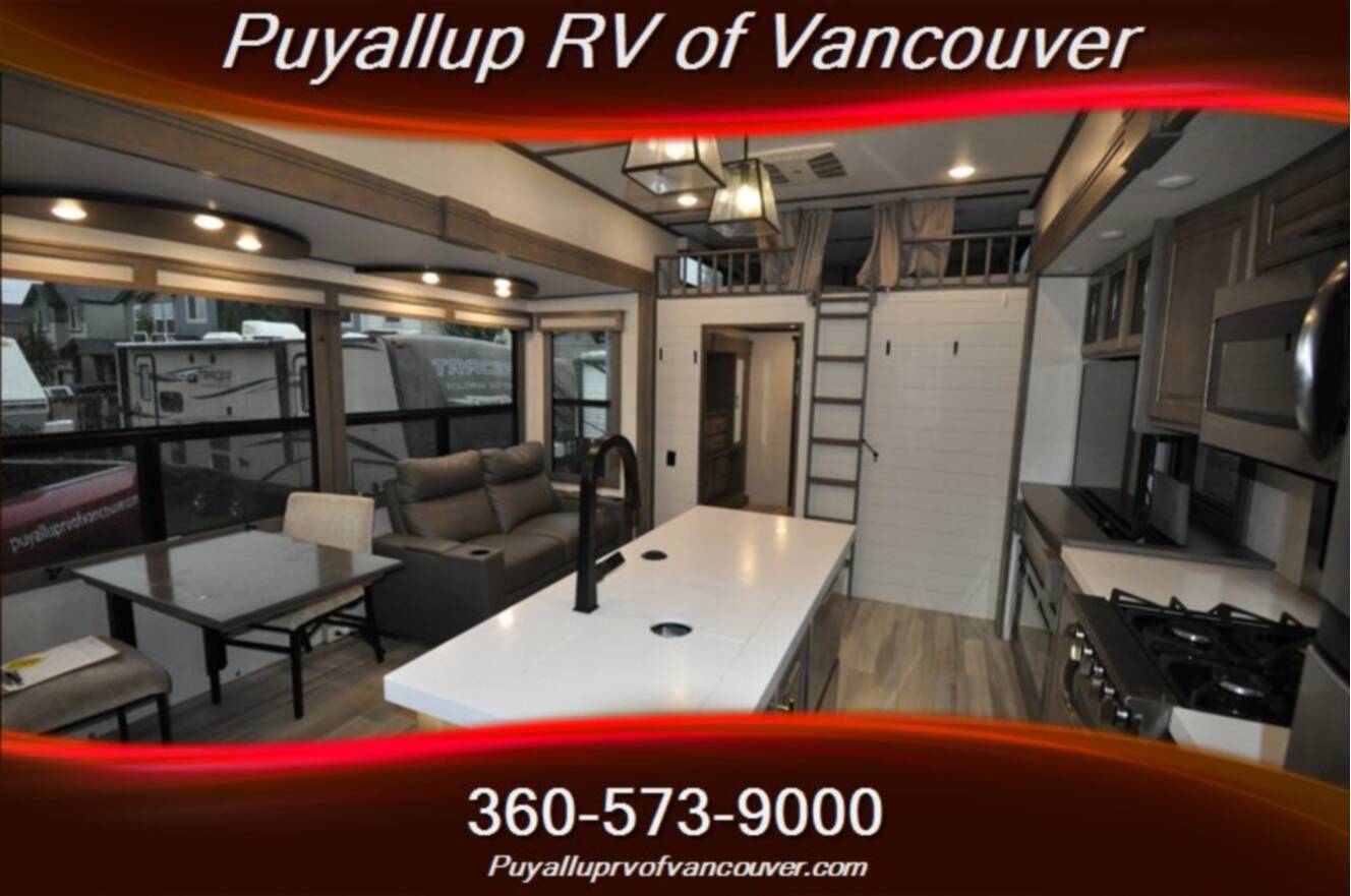 A photo of this 2023 Grand Design SOLITUDE ST391DL LOFT TWO BEDROOM