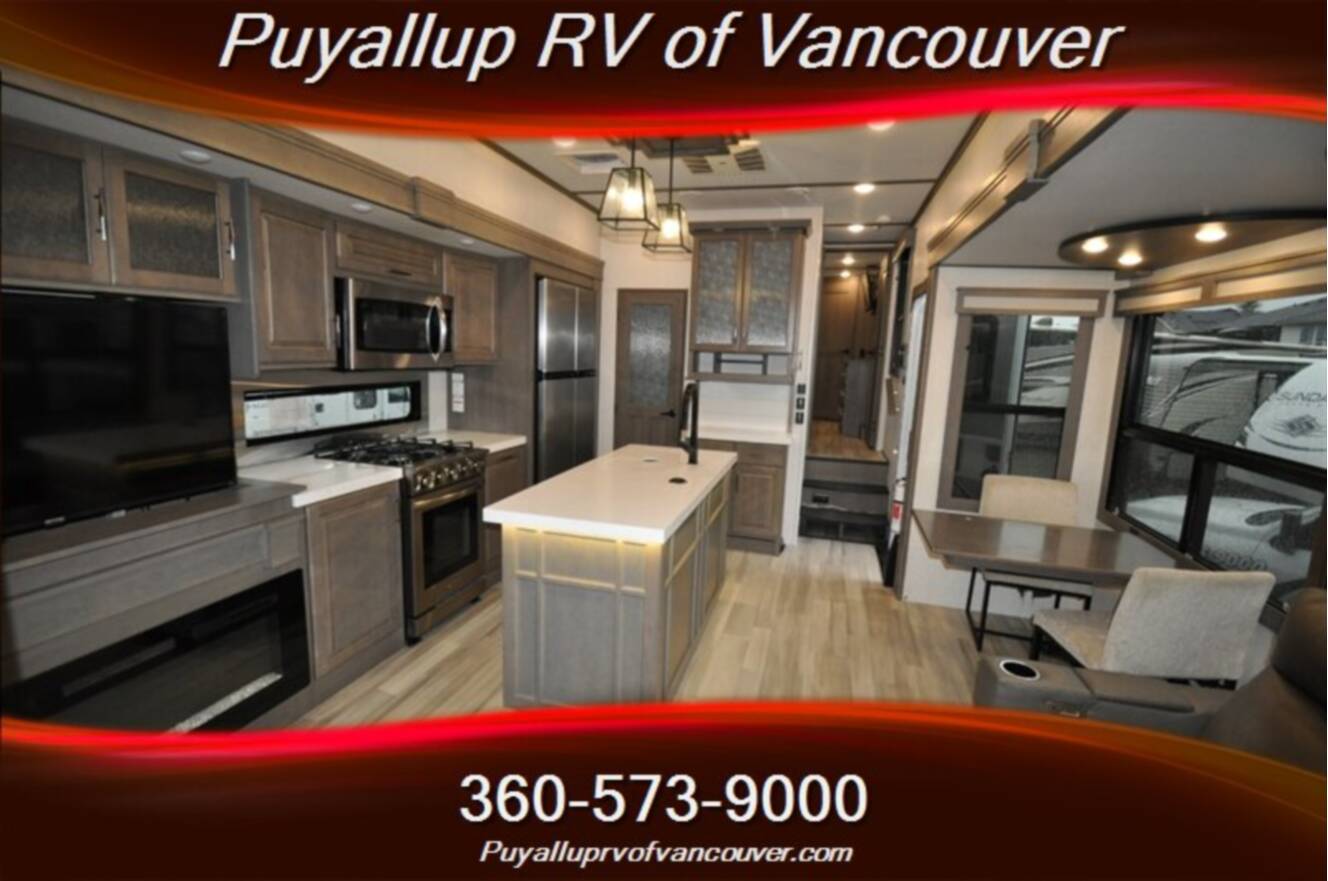 A photo of this 2023 Grand Design SOLITUDE ST391DL LOFT TWO BEDROOM