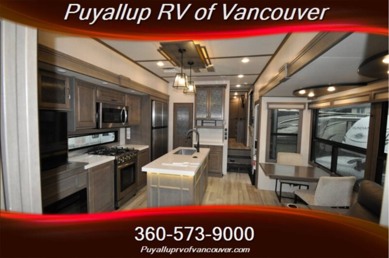 A photo of this 2023 Grand Design SOLITUDE ST391DL LOFT TWO BEDROOM