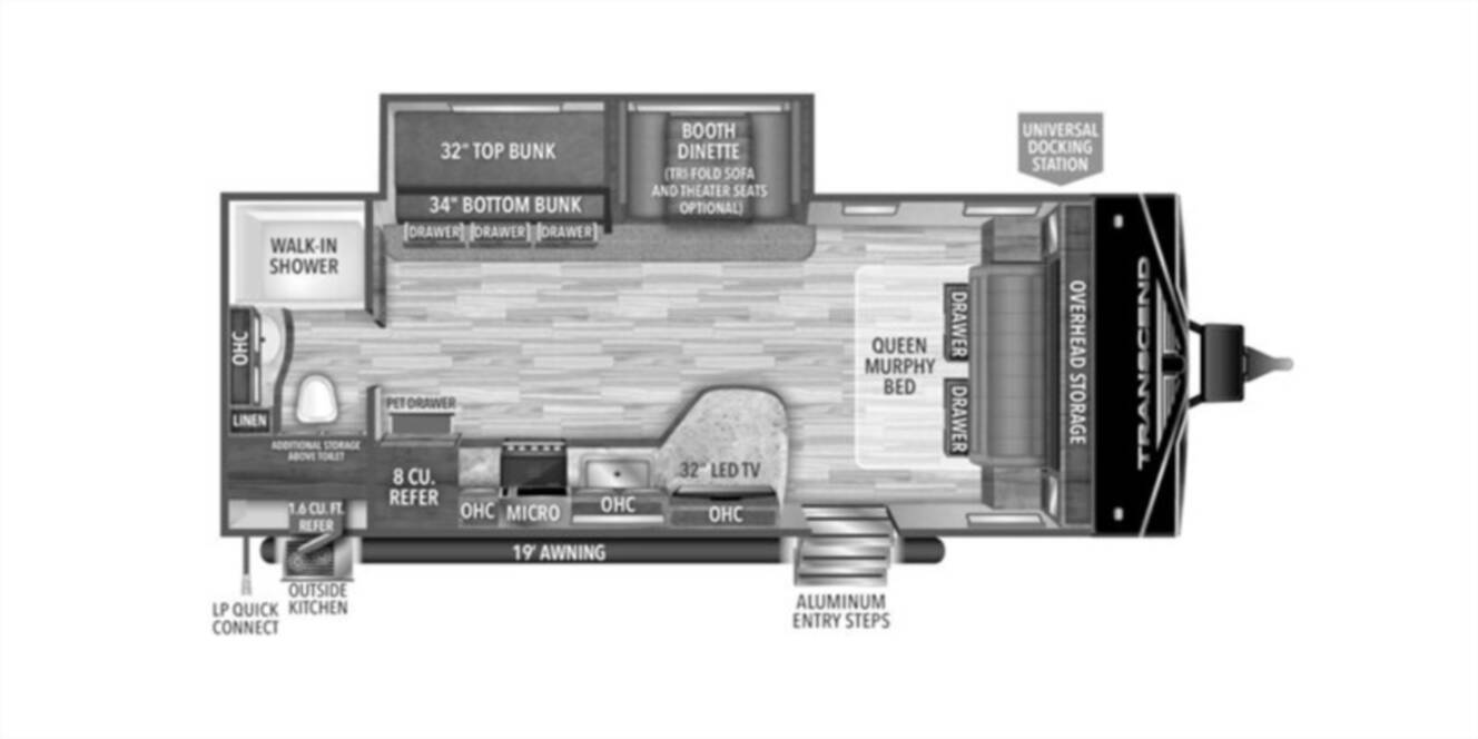 A photo of this 2023 Grand Design Transcend Xplor 23BH