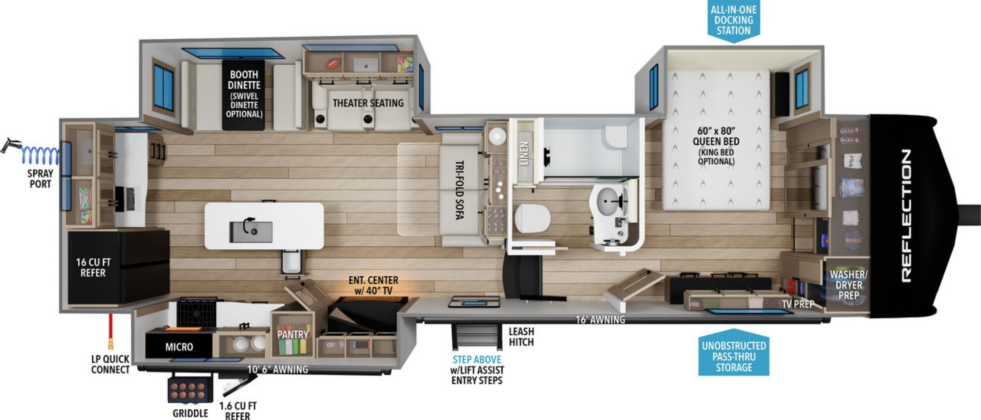 A photo of this 2023 Grand Design REFLECTION 320MKS