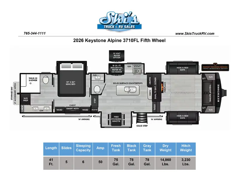 2026 Keystone Alpine 3710FL